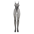 Le Désir Net High Neck Bodystocking · síťovaný bodystocking s vysokým límcem
