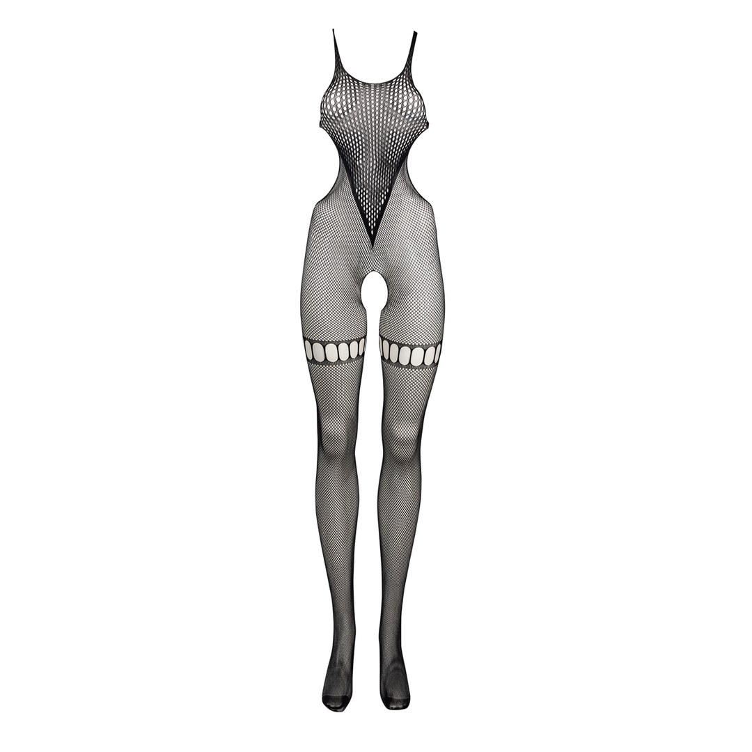Le Désir Net High Neck Bodystocking · síťovaný bodystocking s vysokým límcem