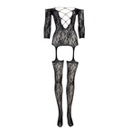Le Désir Criss Cross Neck Bodystocking · bodystocking se zkříženými ramínky