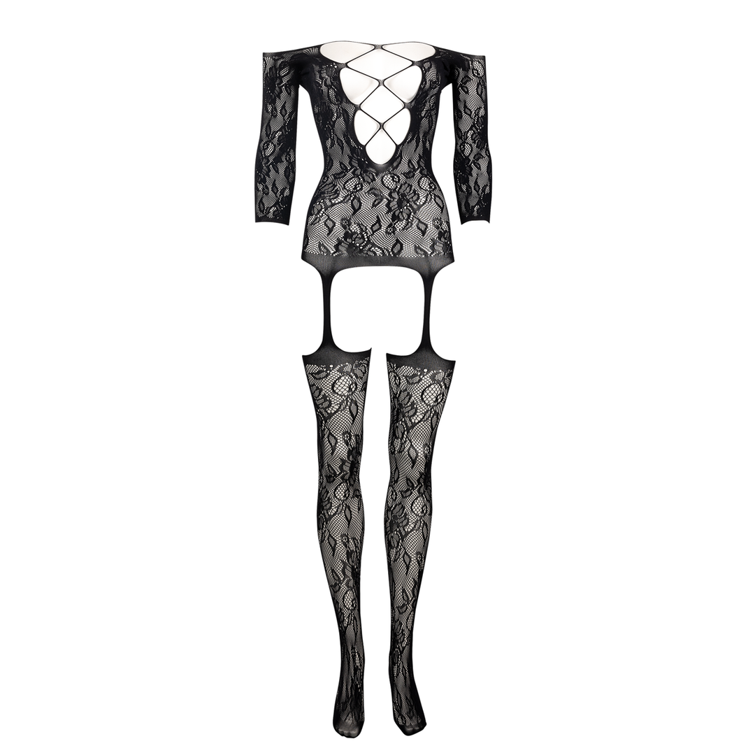 Le Désir Criss Cross Neck Bodystocking · bodystocking se zkříženými ramínky