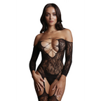 Le Désir Criss Cross Neck Bodystocking · bodystocking se zkříženými ramínky