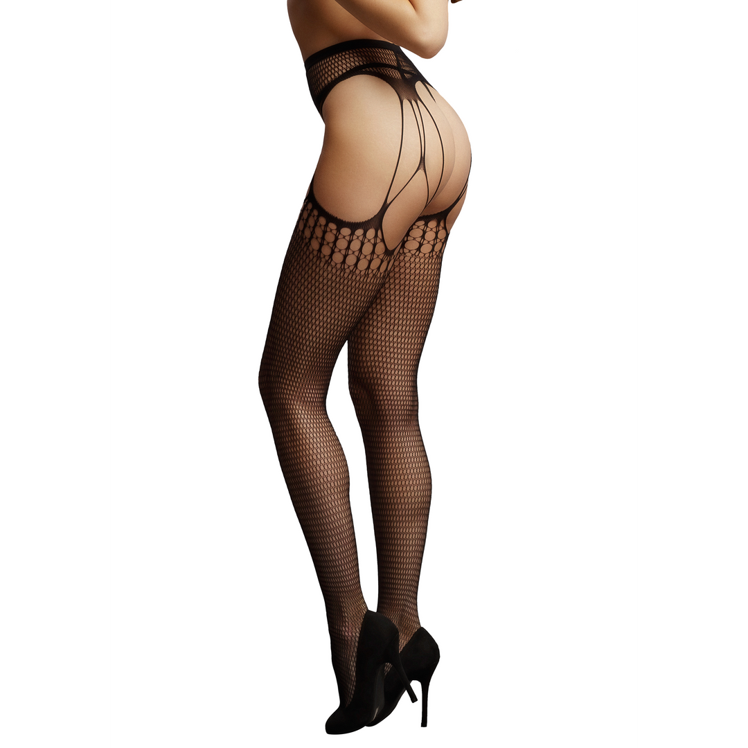 Le Désir Shredded Suspender Pantyhose · síťované punčochové kalhoty s podvazky