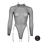 Le Désir Body with Fishnet Structure and Turtle Neck · síťované body s rolákem