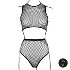 Le Désir 2 Pc Crop Top · dvoudílný set crop top a kalhotky se síťovinou