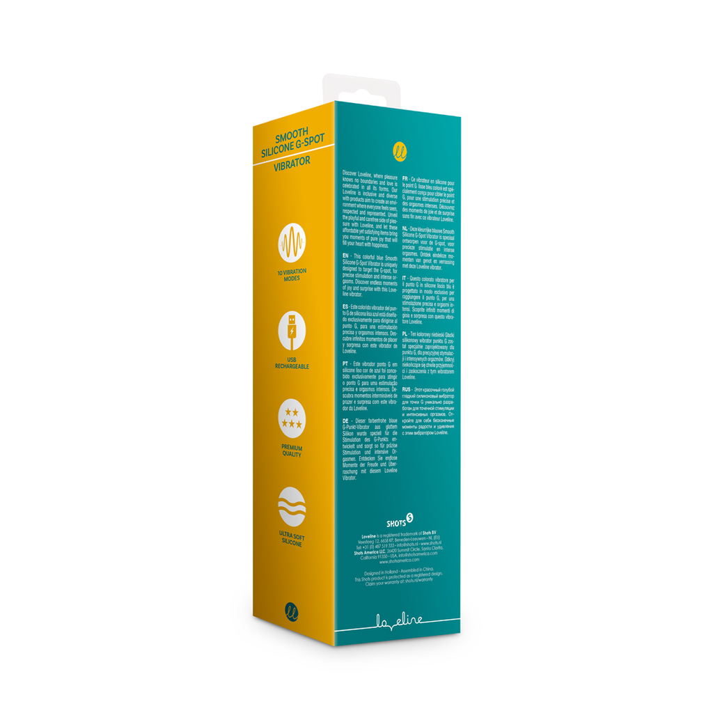 Loveline Smooth Silicone G-Spot Vibrator · silikonový vibrátor na bod G