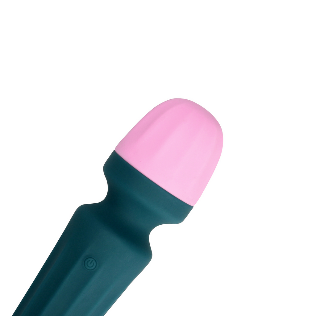 Loveline Mini Wand Vibrator Ancient Sea · mini masážní hlavice, zelená