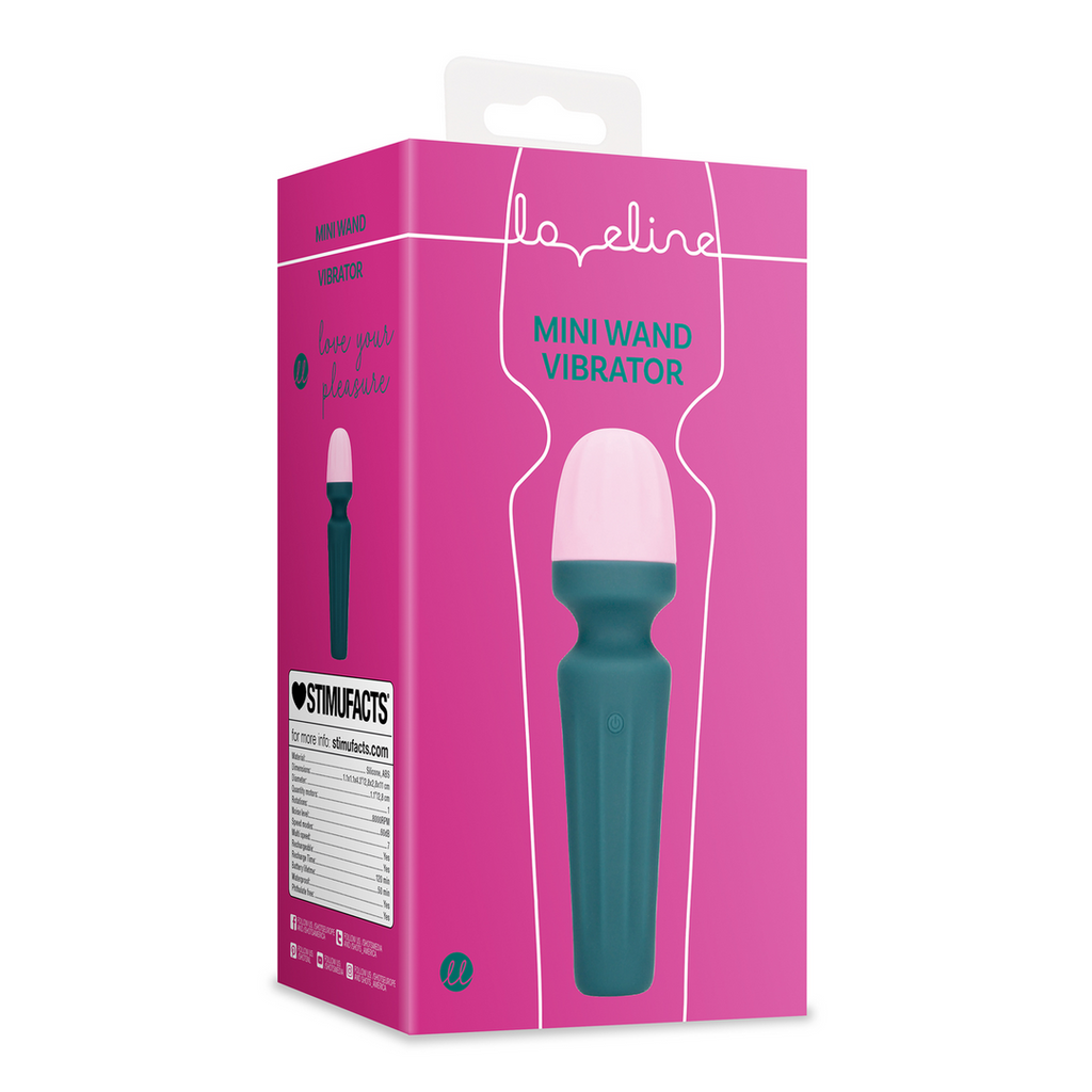 Loveline Mini Wand Vibrator Ancient Sea · mini masážní hlavice, zelená