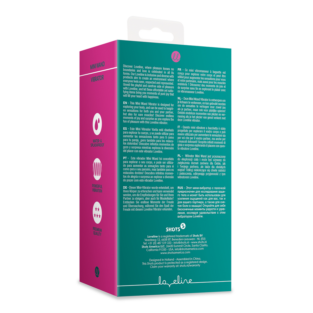Loveline Mini Wand Vibrator Ancient Sea · mini masážní hlavice, zelená