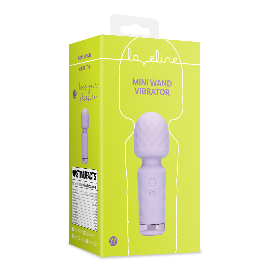 Loveline Mini Wand Vibrator Night Magic · mini masážní hlavice, fialová
