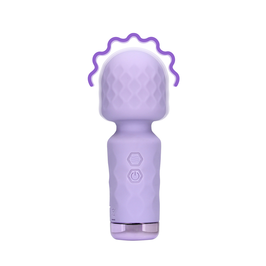Loveline Mini Wand Vibrator Night Magic · mini masážní hlavice, fialová