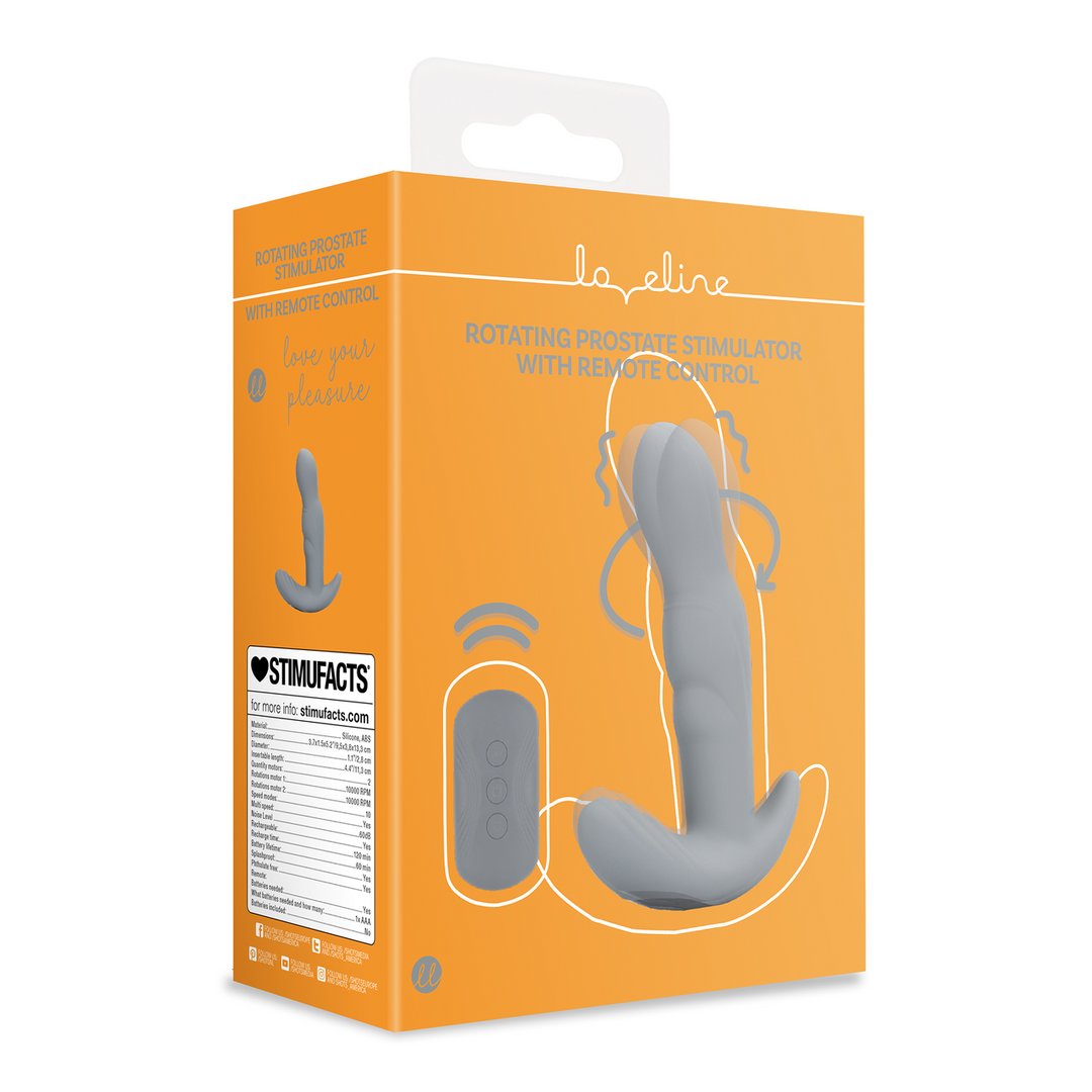 Loveline Rotating Prostate Stimulator · rotační stimulátor prostaty s dálkovým ovládáním
