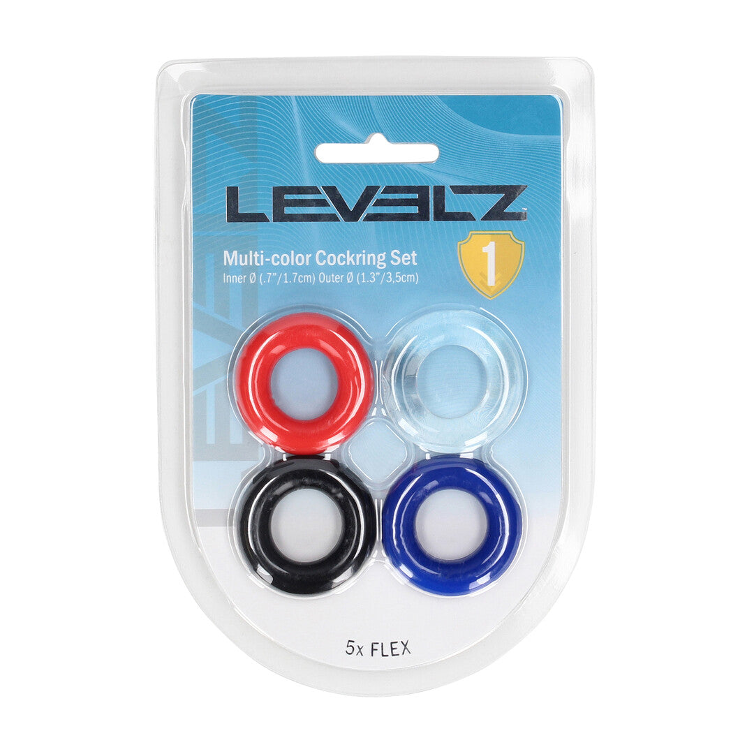 Levelz Cockring Set of 4 · sada erekčních kroužků (4 ks)