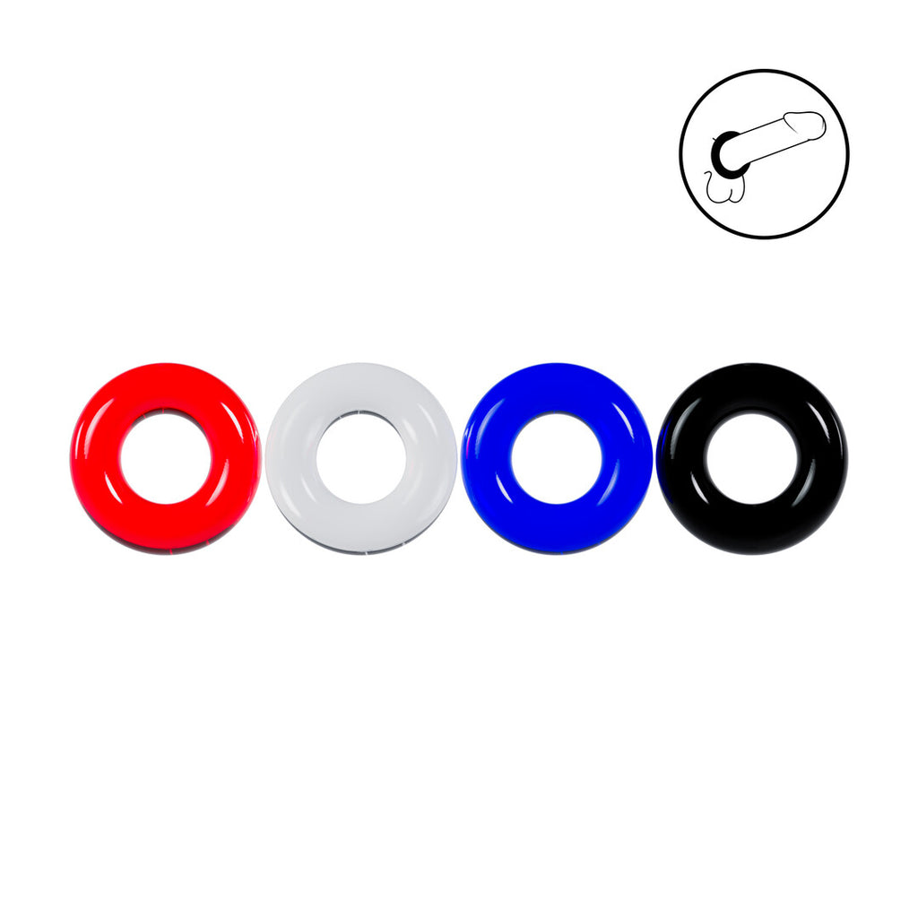 Levelz Cockring Set of 4 · sada erekčních kroužků (4 ks)