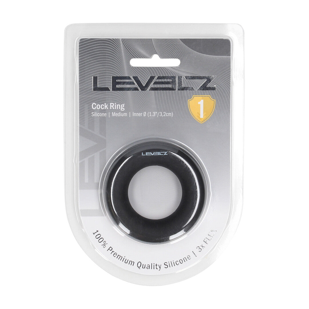 Levelz Liquid Silicone Cockring · erekční kroužek ze silikonu · vel. M