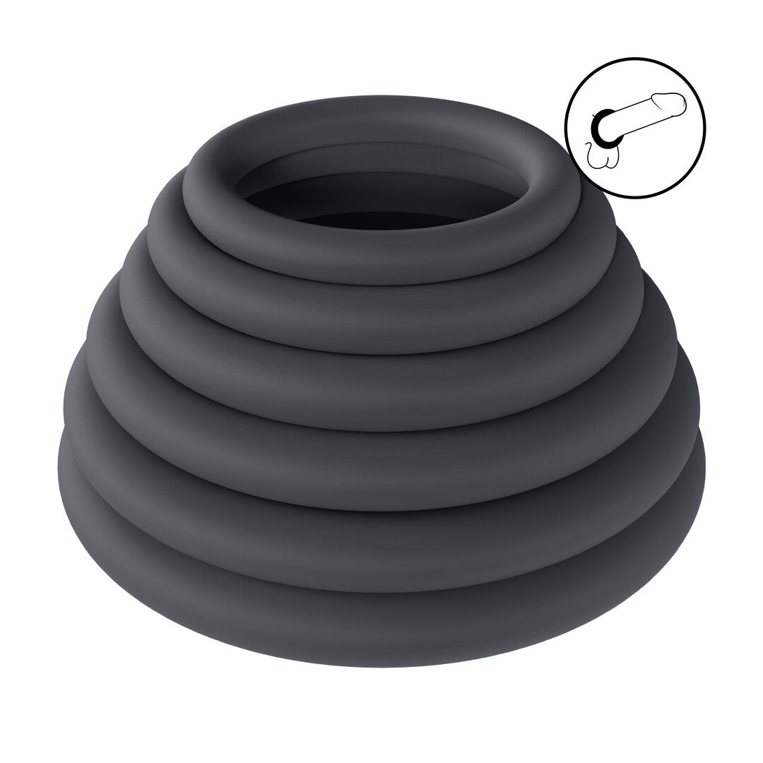 Levelz Classic Silicone Cockring Set of 6 · sada silikonových erekčních kroužků (6 ks)