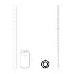 Levelz Classic Grooved Cock and Ball Ring · drážkovaný kroužek na penis a varlata