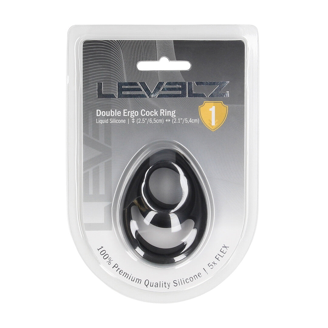 Levelz Double Ergo Silicone Cockring · dvojitý erekční kroužek