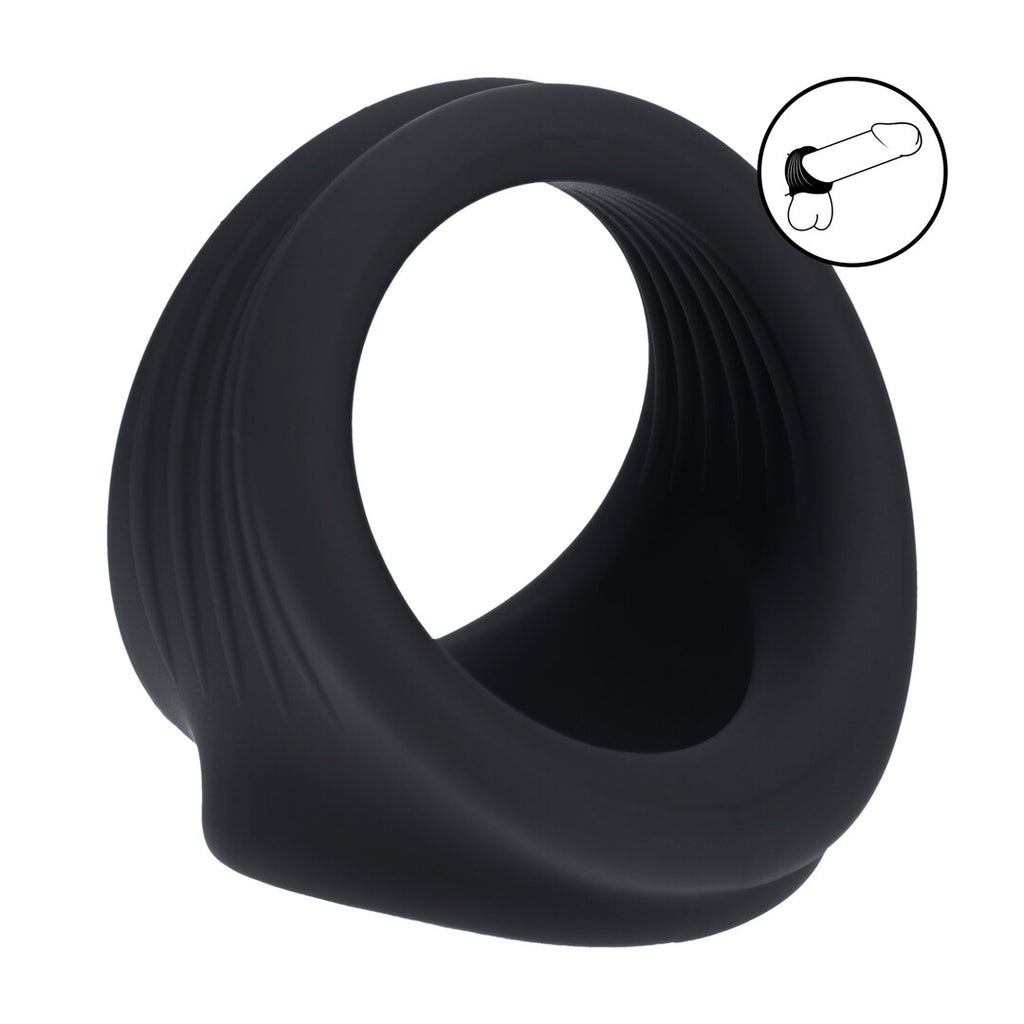 Levelz Silicone Cock and Ball Harness · široký kroužek na penis a varlata