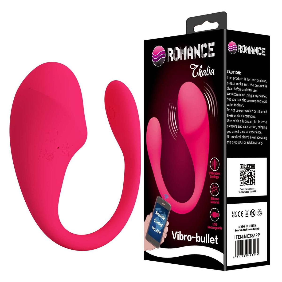 Romance Thalia · bullet vibrátor ovládaný aplikací
