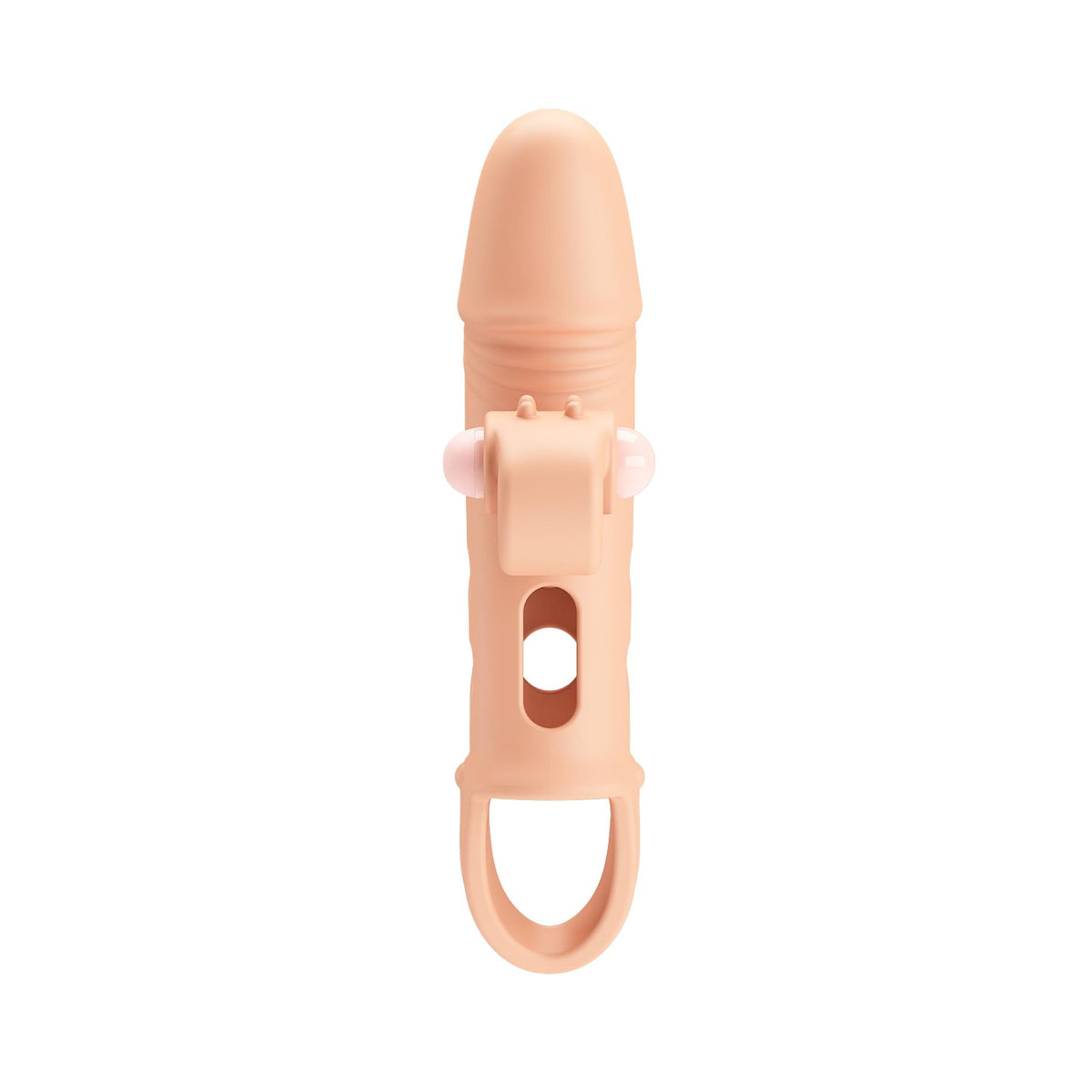 Romance · návlek na penis s vibračním stimulátorem klitorisu, tělová