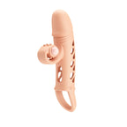 Romance · návlek na penis s vibračním stimulátorem klitorisu, tělová