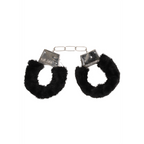 Ouch! Beginner's Handcuffs Furry · plyšová pouta pro začátečníky · černá
