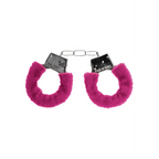Ouch! Beginner's Handcuffs Furry · plyšová pouta pro začátečníky · růžová