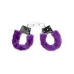 Ouch! Beginner's Handcuffs Furry · plyšová pouta pro začátečníky · fialová