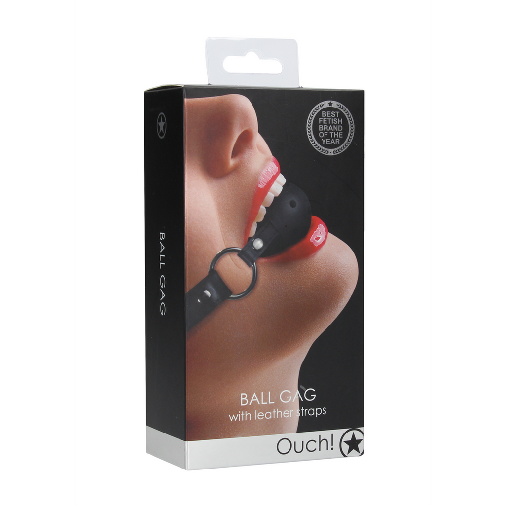 Ouch! Ball Gag · prodyšný roubík s kuličkou