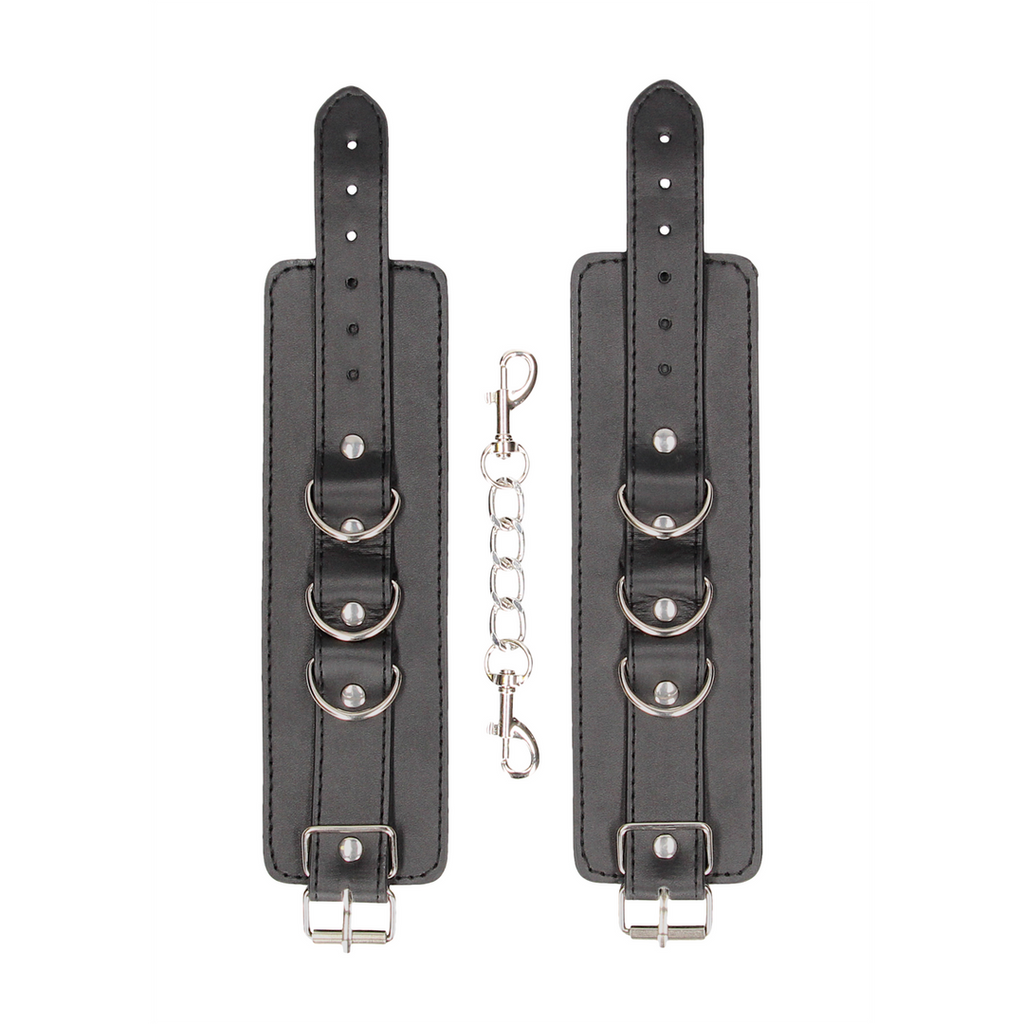 Ouch! Leather Cuffs · kožená pouta na zápěstí