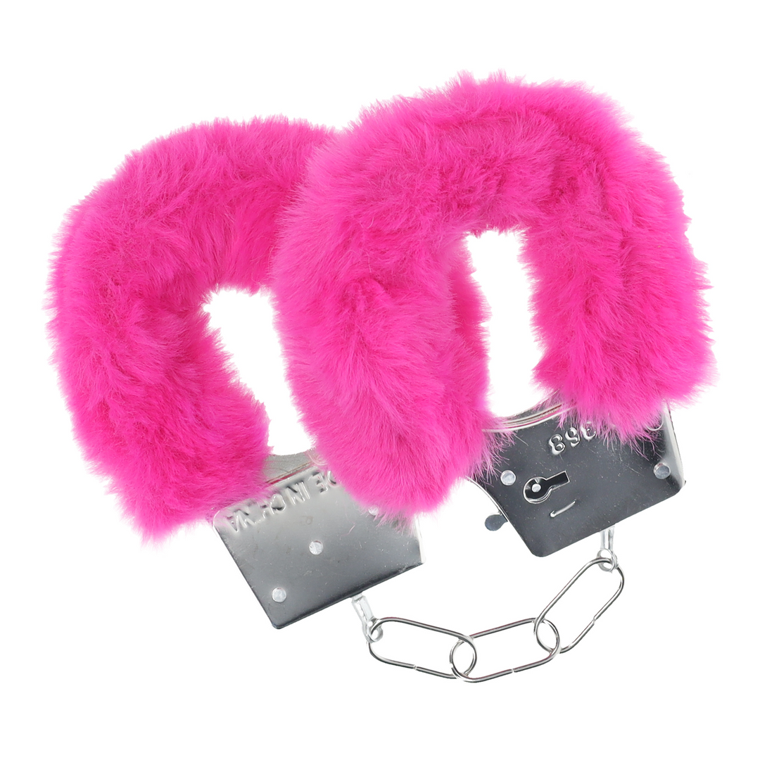 Ouch! Classic Fluffy Handcuffs · klasická plyšová pouta · růžová