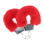 Ouch! Classic Fluffy Handcuffs · klasická plyšová pouta · červená