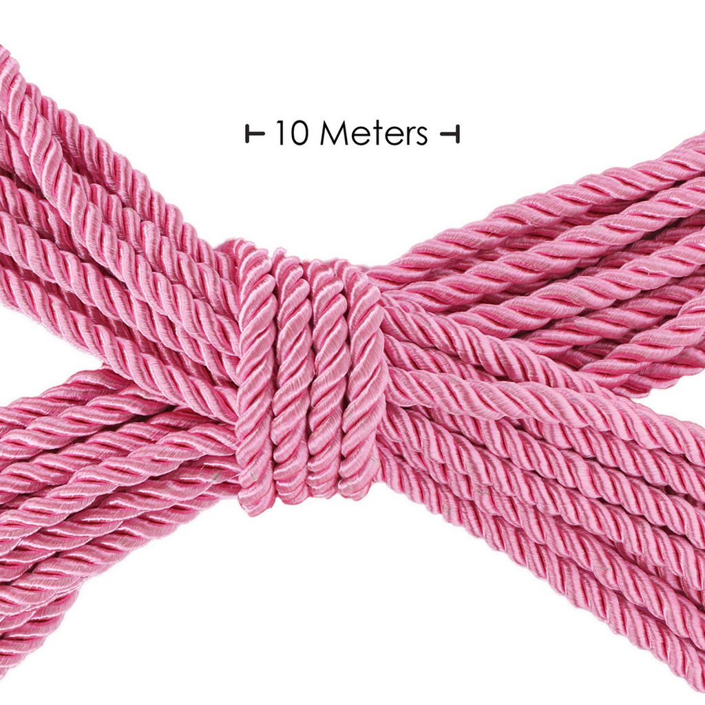 Ouch! Polyester Bondage Rope · bondage lano 10 m · růžové