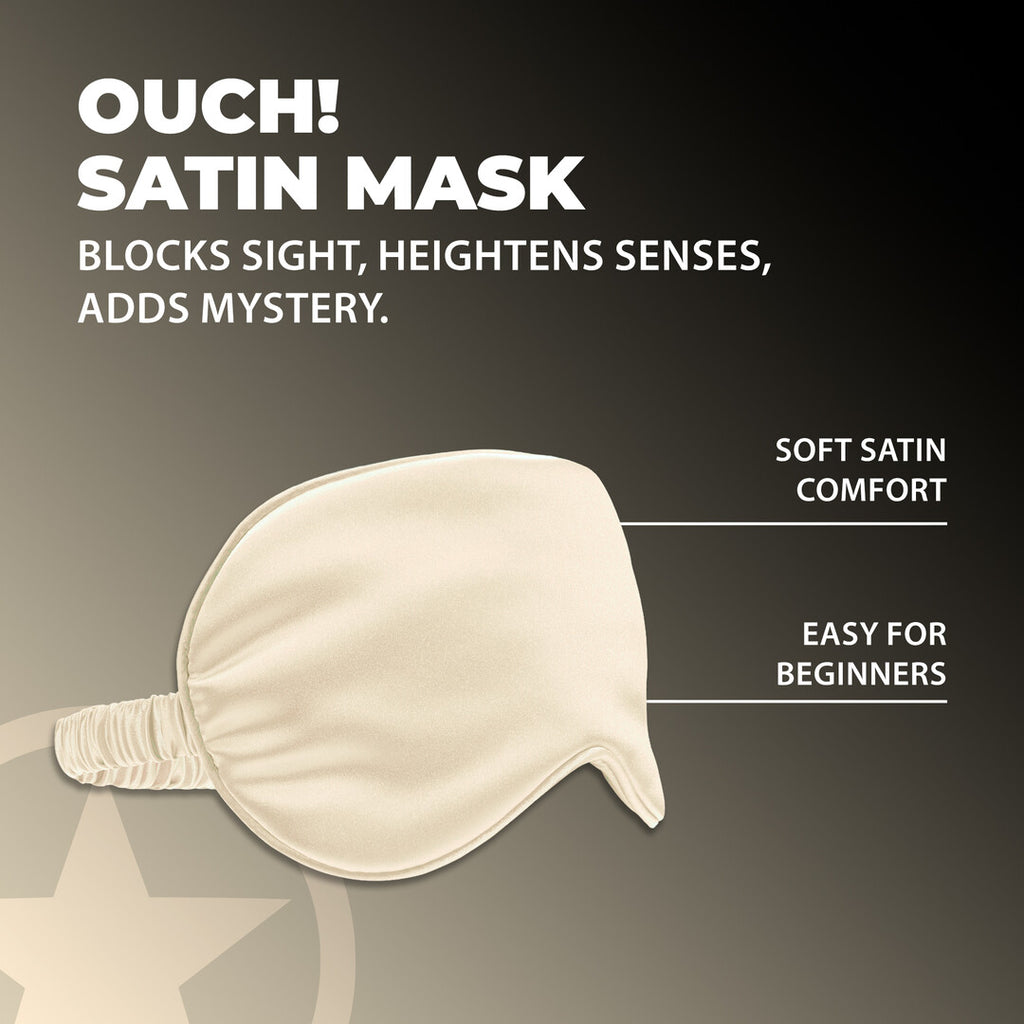 Ouch! Satin Mask · saténová maska na oči · zlatá