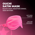 Ouch! Satin Mask · saténová maska na oči · růžová