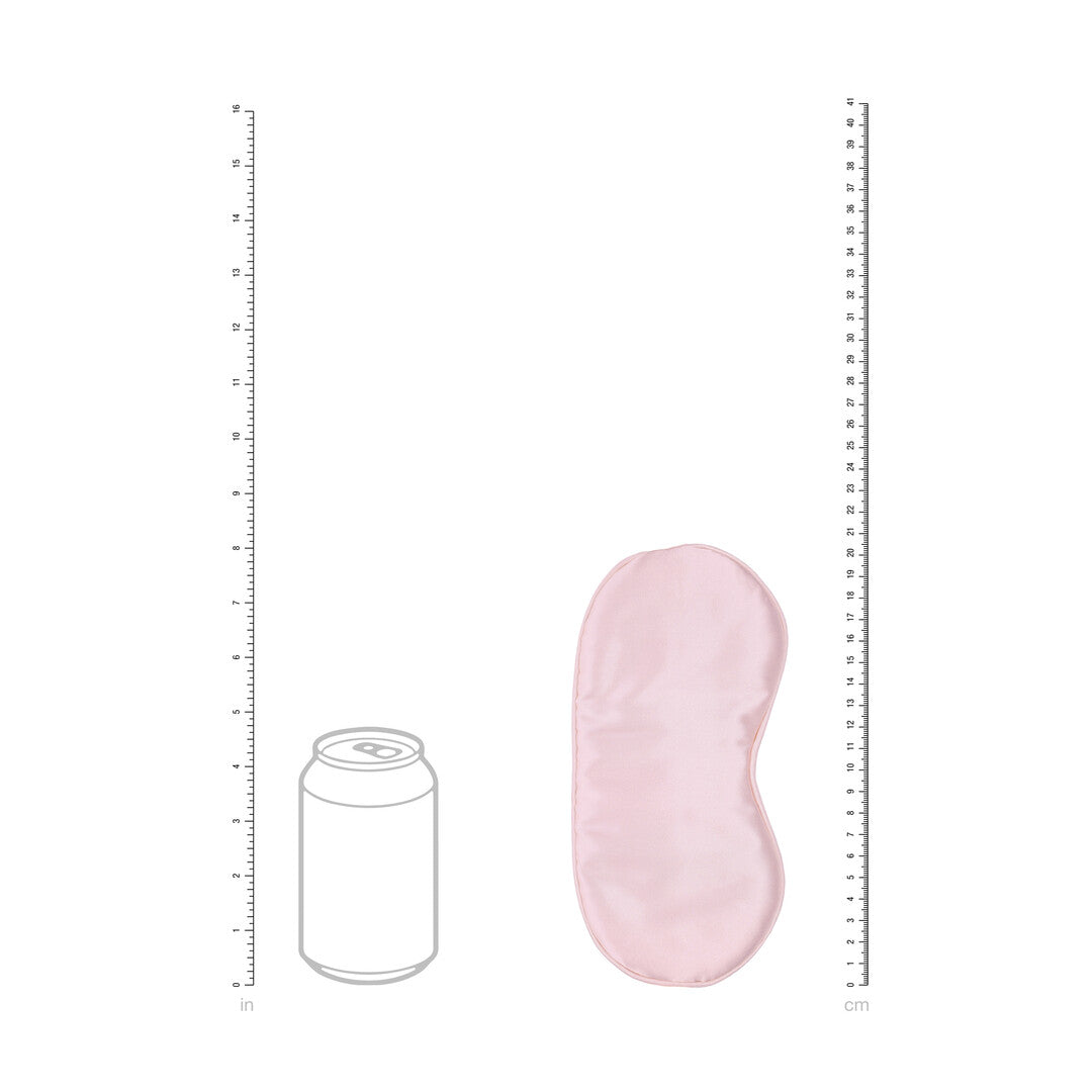 Ouch! Satin Mask · saténová maska na oči · pudrově růžová