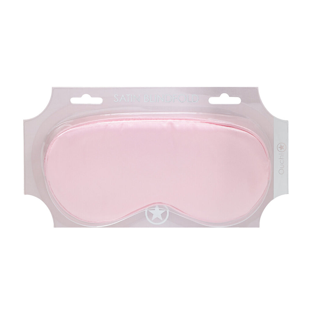 Ouch! Satin Mask · saténová maska na oči · pudrově růžová
