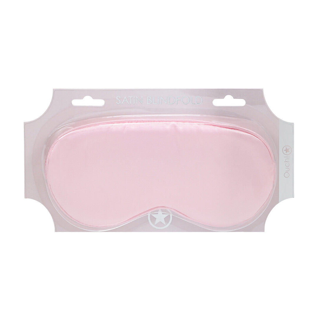 Ouch! Satin Mask · saténová maska na oči · pudrově růžová