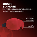 Ouch! 3D Mask · maska na oči s tvarovanými kapsami · červená