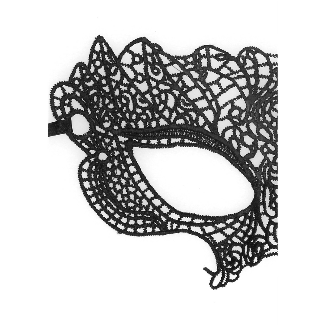 Ouch! Princess Black Lace Mask · krajková maska na oči, černá