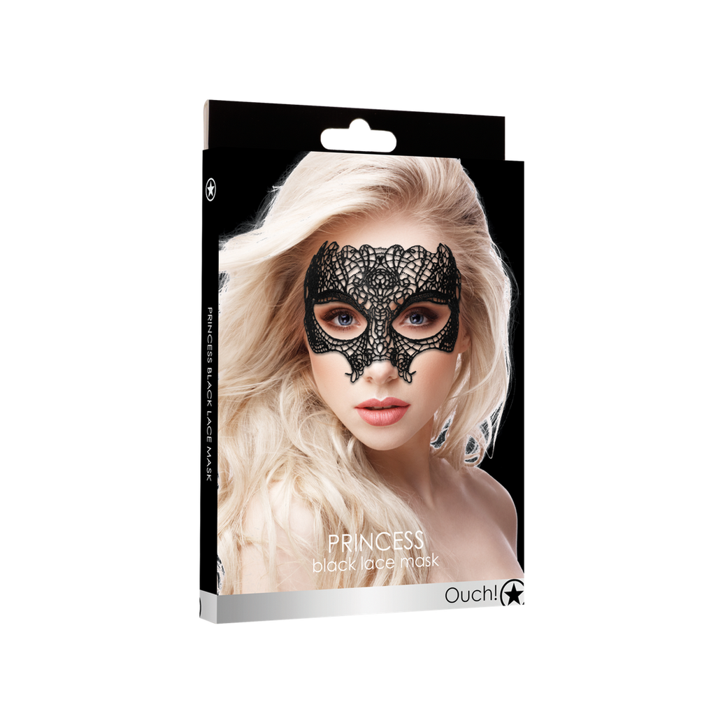 Ouch! Princess Black Lace Mask · krajková maska na oči, černá