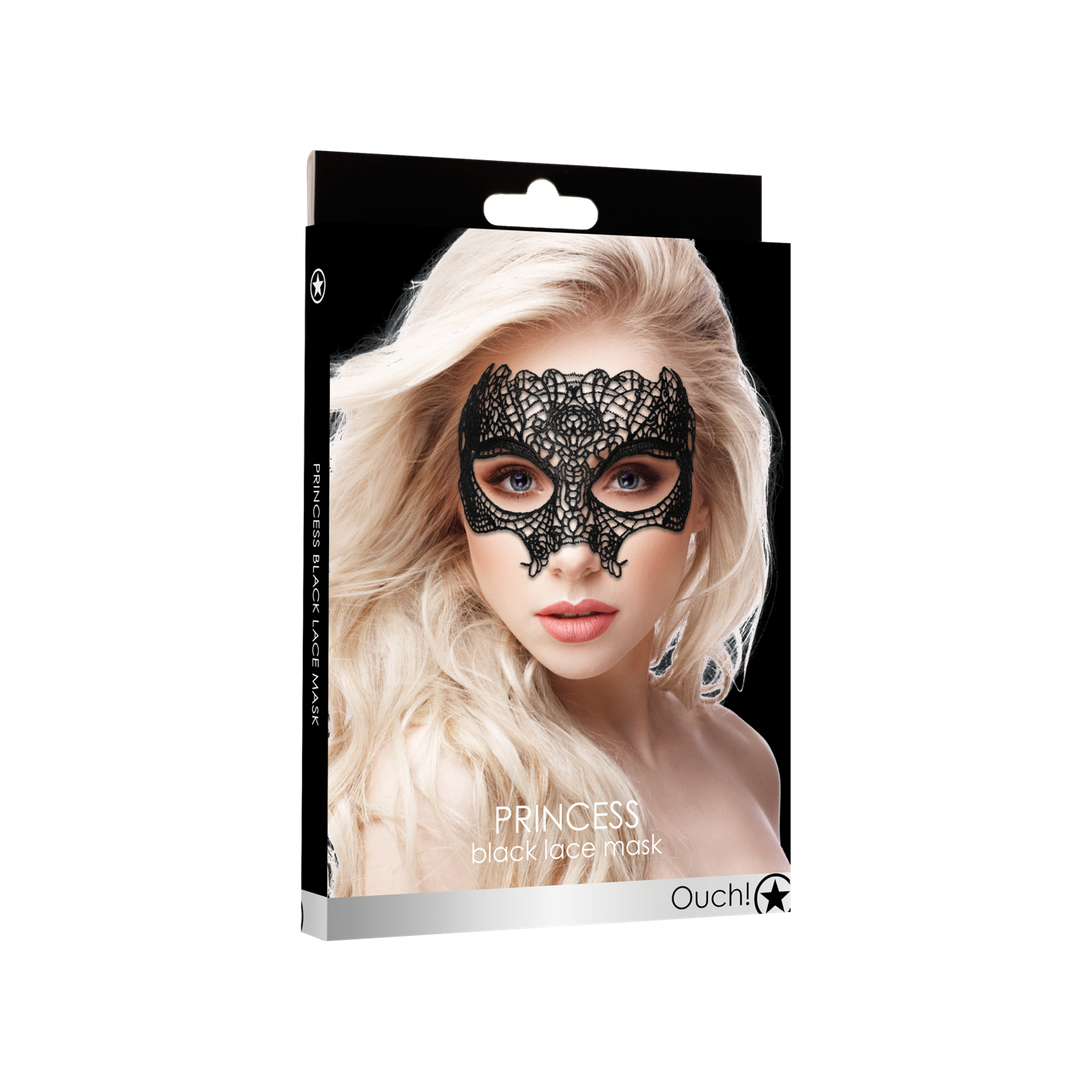 Ouch! Princess Black Lace Mask · krajková maska na oči, černá