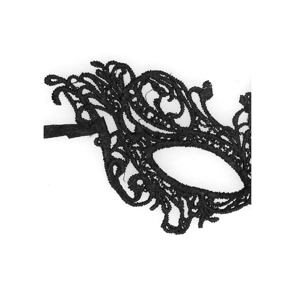 Ouch! Royal Black Lace Mask · krajková maska na oči, černá