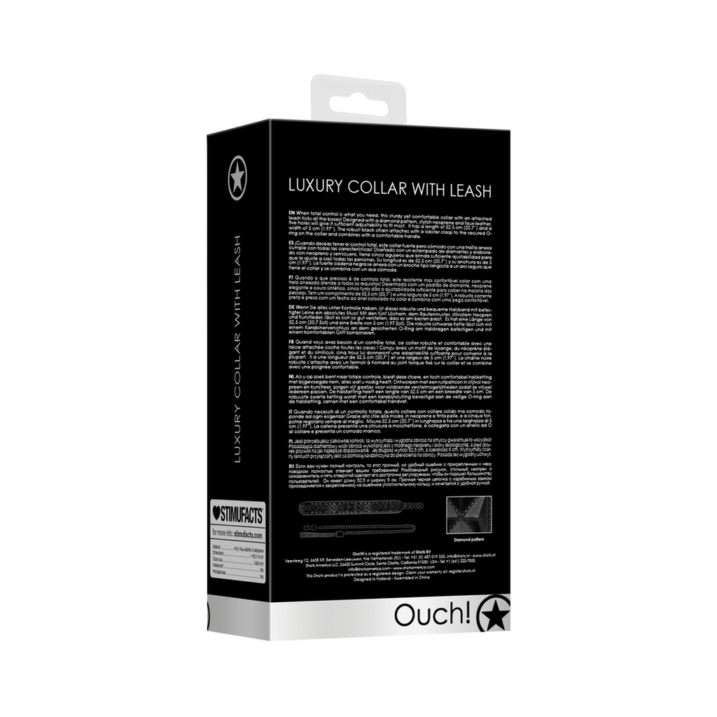 Ouch! Collar with Leash · obojek s vodítkem