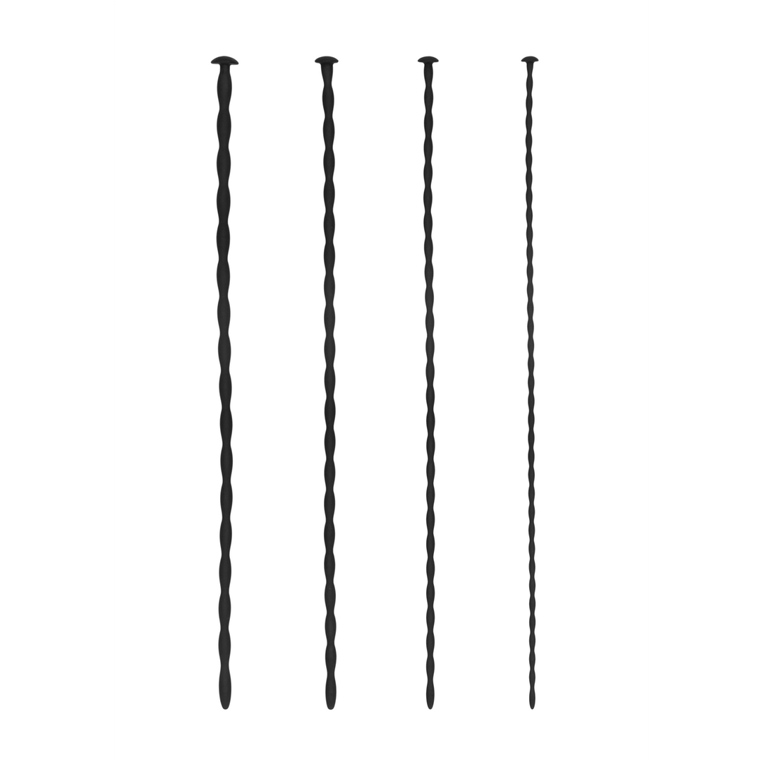 Ouch! Silicone Spiral Screw Plug Set Beginners · sada 4 uretrálních sond pro začátečníky