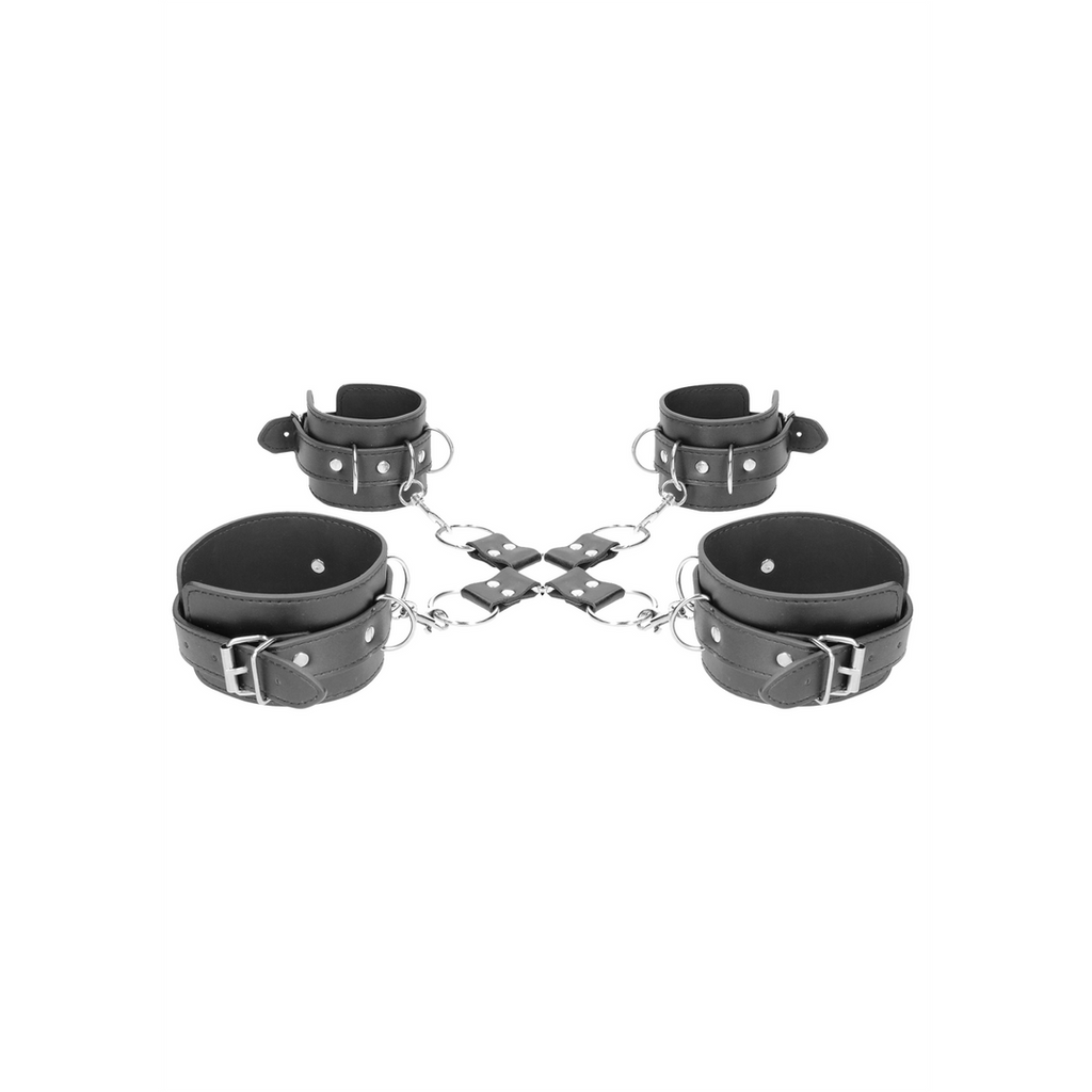 Ouch! Bonded Leather Hogtie · kožené pouto na ruce a kotníky