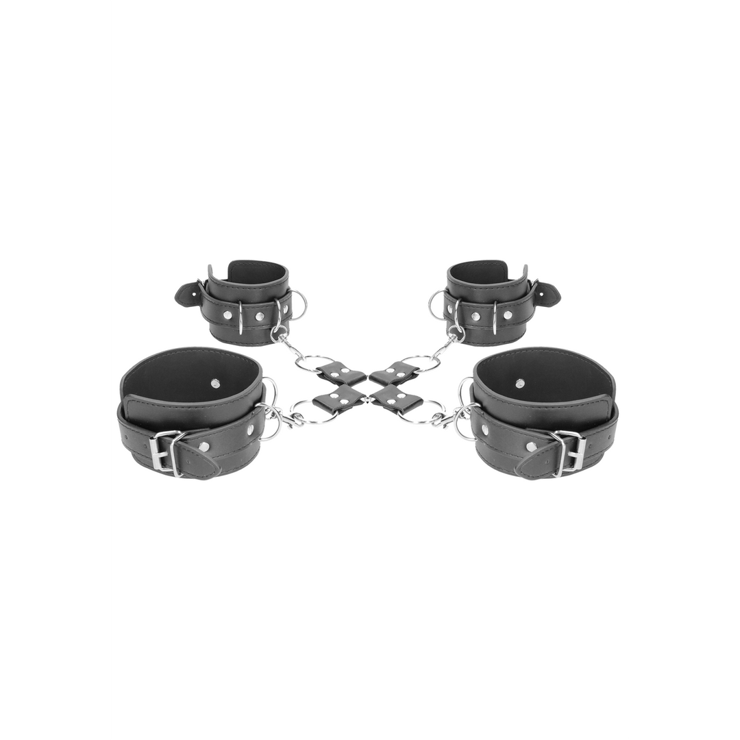 Ouch! Bonded Leather Hogtie · kožené pouto na ruce a kotníky