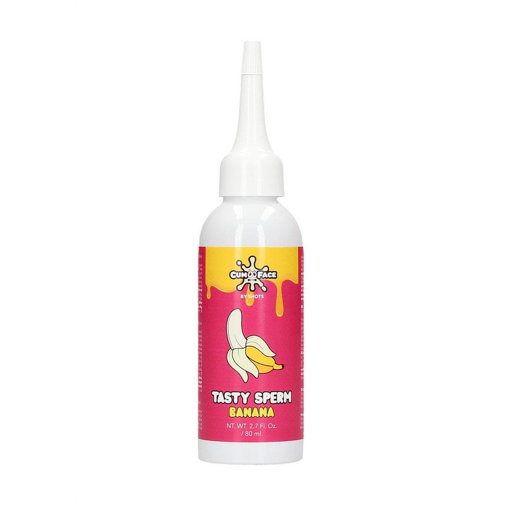Cum Face Tasty Sperm · ochucená tekutina s banánovou příchutí, 80 ml