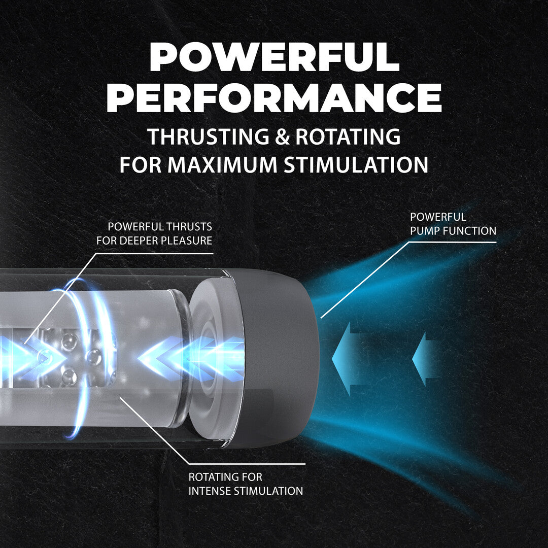Pumped Vortex · masturbátor se sáním a rotací