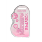 RealRock Realistic Dildo with Balls 15 cm · realistické dildo s varlaty · růžové